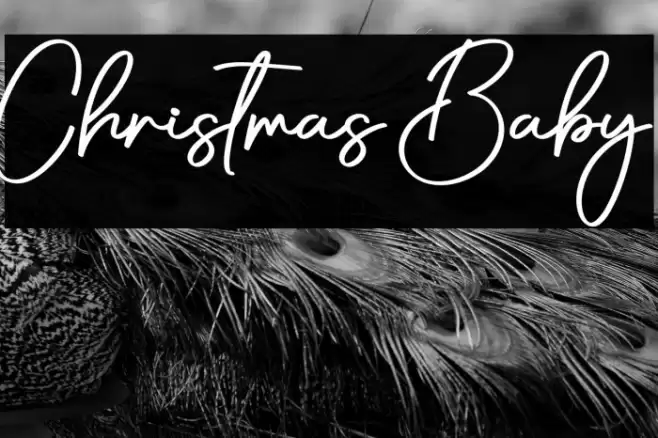 Christmas Baby Schriftart examples