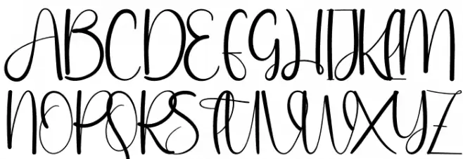 Christmas Background フォント 大文字