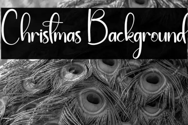 Christmas Background フォント examples