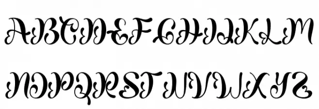 Christmas Balethy フォント 大文字