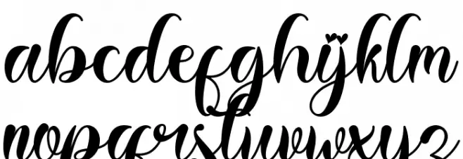 Christmas Balethy フォント 小文字