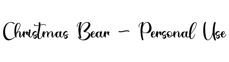 Christmas Bear - Personal Use  baixar fontes gratis