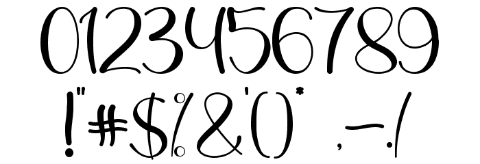 Christmas Bear - Personal Use Font OTHER CHARS