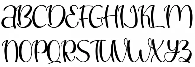 Christmas Bear - Personal Use 字体 大写