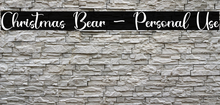 Christmas Bear - Personal Use Example 3