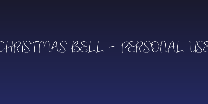 Christmas Bell - Personal Use Social Header