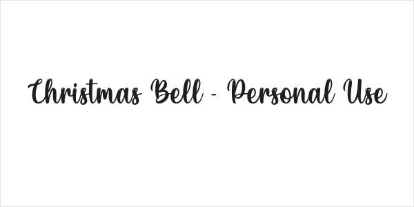 Christmas Bell - Personal Use Logo