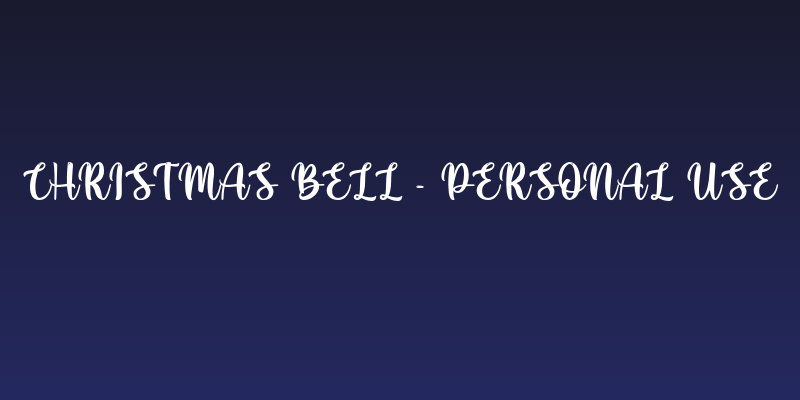 Christmas Bell - Personal Use Social Header