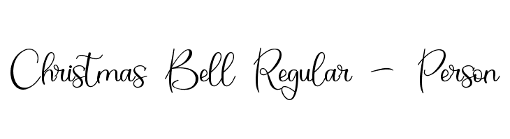 Christmas Bell Regular - Person  Free Fonts Download