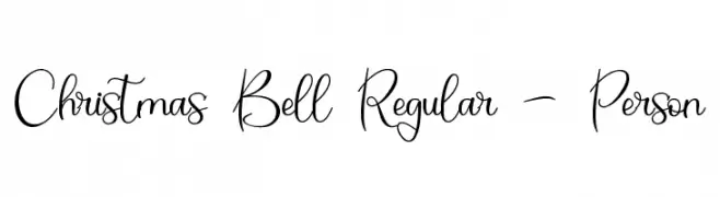 Christmas Bell Regular - Person  baixar fontes gratis