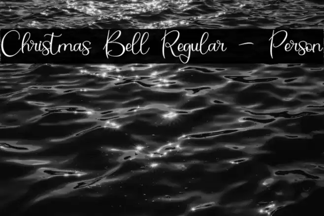 Christmas Bell Regular - Person Font examples