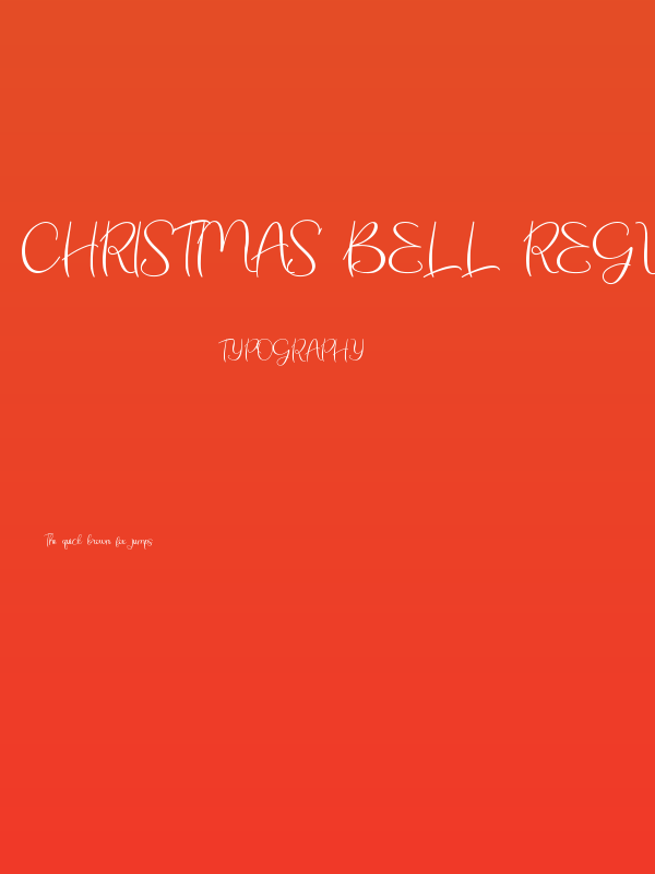 Christmas Bell Regular - Person Poster