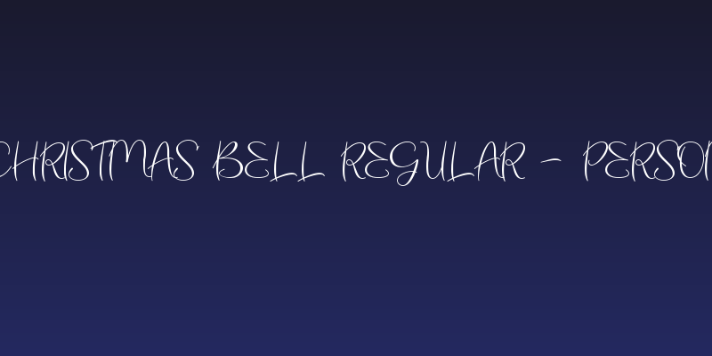 Christmas Bell Regular - Person Social Header