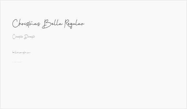 Christmas Bella Regular Business Card