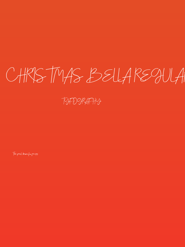 Christmas Bella Regular Poster