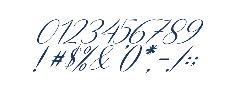 Christmas Bells Italic Other Characters