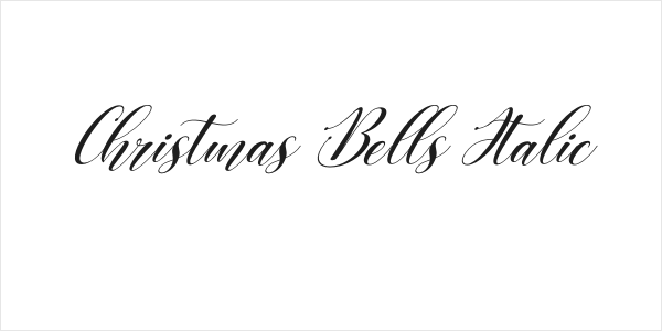 Christmas Bells Italic Logo