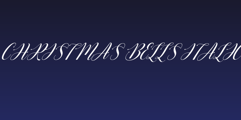 Christmas Bells Italic Social Header