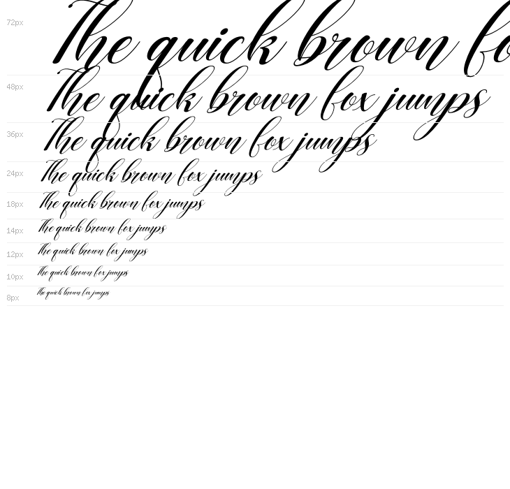 Christmas Bells Italic Waterfall