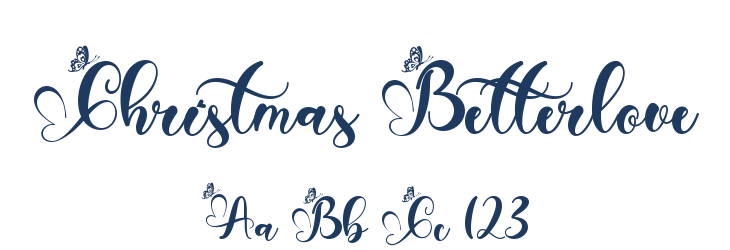 Christmas Betterlove Font Preview