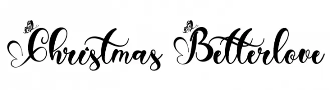 Christmas Betterlove フリーフォントのダウンロード