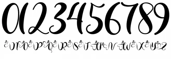 Christmas Betterlove Font OTHER CHARS