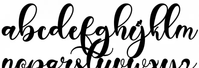 Christmas Betterlove Font LOWERCASE