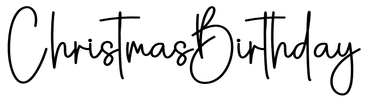 Christmas Birthday Скачать бесплатные шрифты