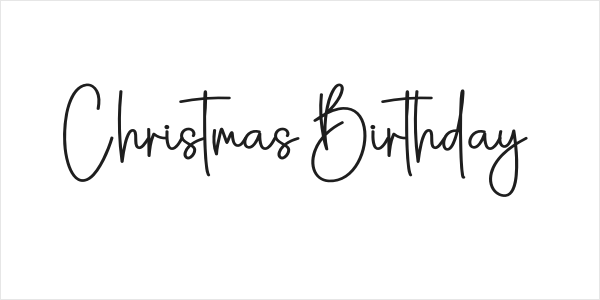 Christmas Birthday Logo