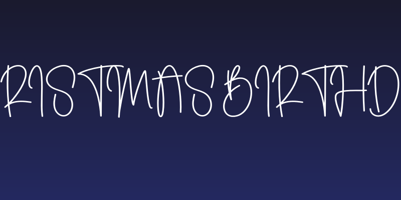 Christmas Birthday Social Header
