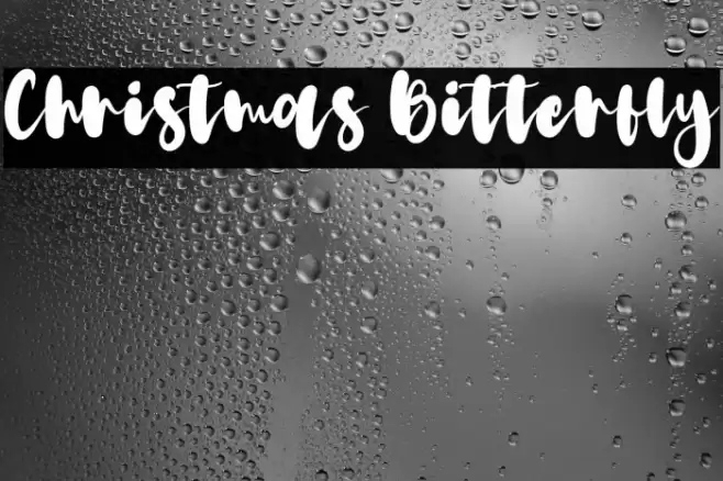 Christmas Bitterfly Шрифта examples