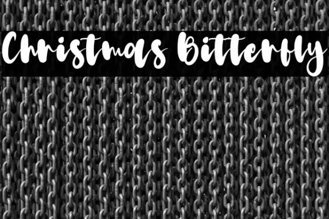 Christmas Bitterfly Шрифта examples