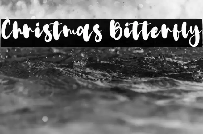 Christmas Bitterfly Шрифта examples