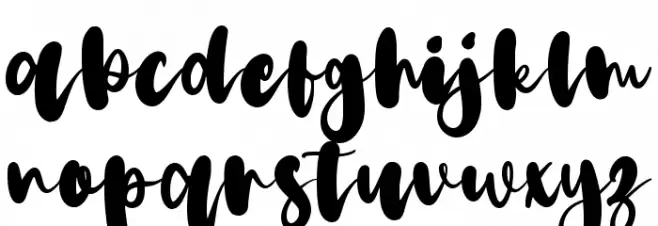 Christmas Bitterfly フォント 小文字