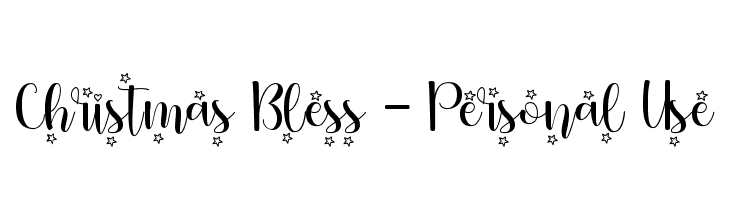 Christmas Bless - Personal Use  Fuentes Gratis Descargar