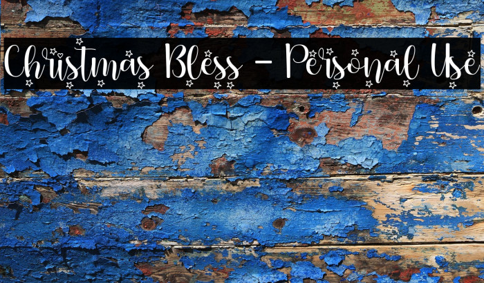 Christmas Bless - Personal Use Example 2