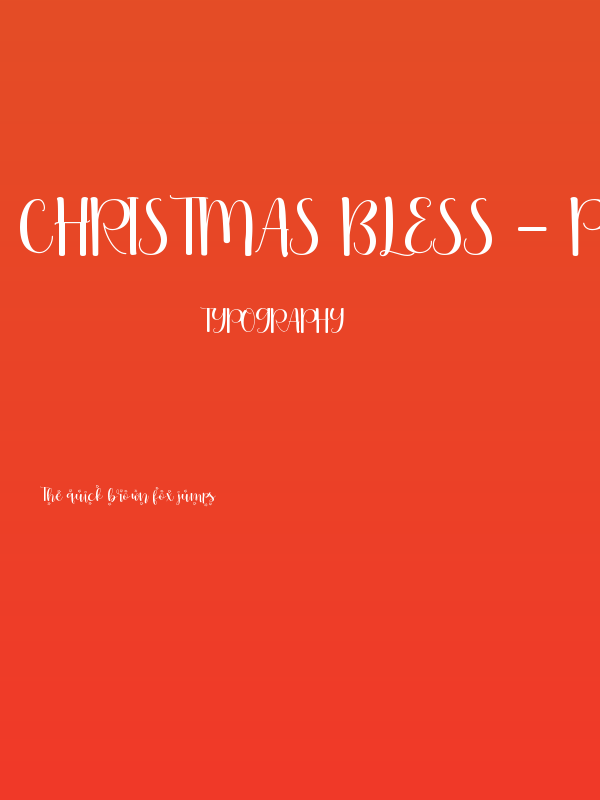 Christmas Bless - Personal Use Poster