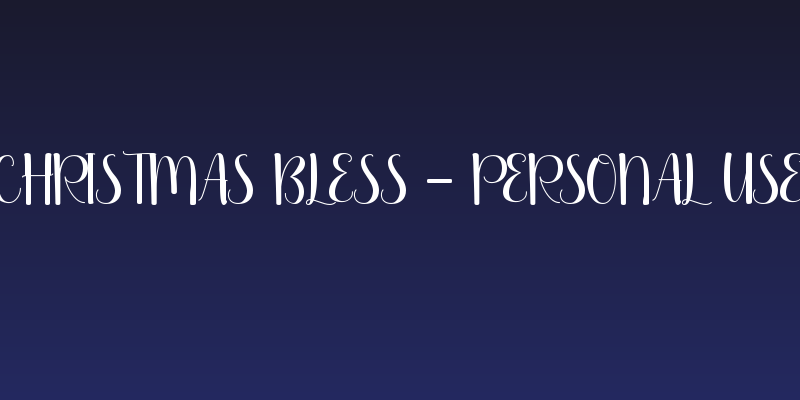 Christmas Bless - Personal Use Social Header