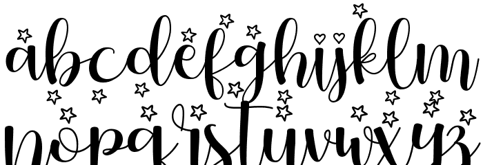Christmas Bless - Personal Use Font LOWERCASE