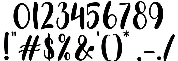 Christmas Blessings Font OTHER CHARS