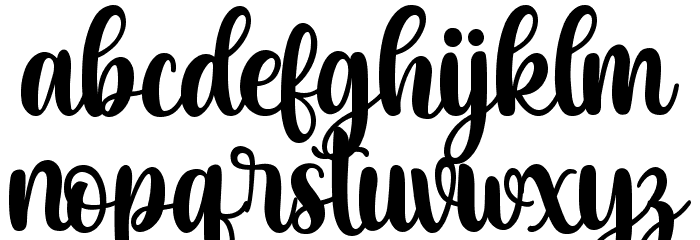 Christmas Blessings Font LOWERCASE