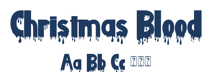 Christmas Blood Font Preview