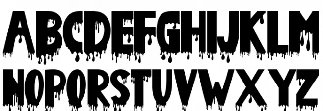 Christmas Blood Schriftart Groß