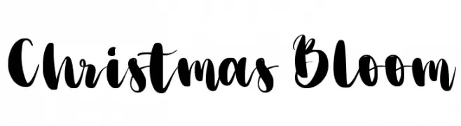 Christmas Bloom font caratteri gratis