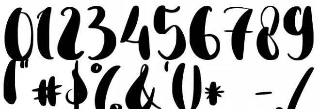 Christmas Bloom フォント その他の文字