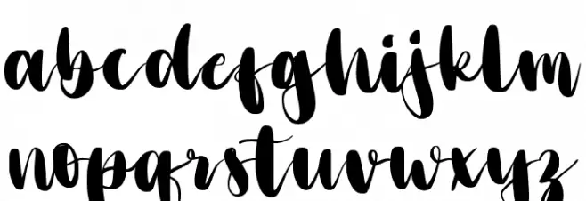 Christmas Bloom フォント 小文字