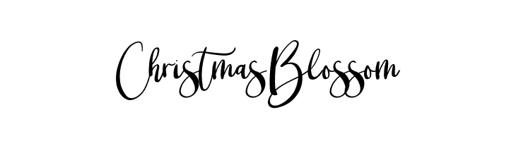 Christmas Blossom  Free Fonts Download