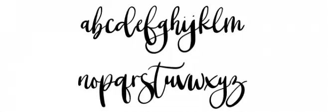 Christmas Blossom Font LOWERCASE
