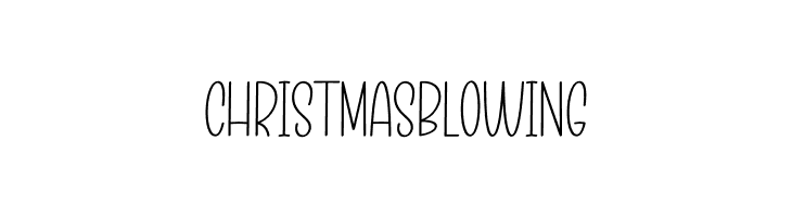 Christmas Blowing  font caratteri gratis