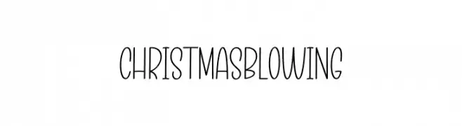 Christmas Blowing  Descarca Fonturi Gratis